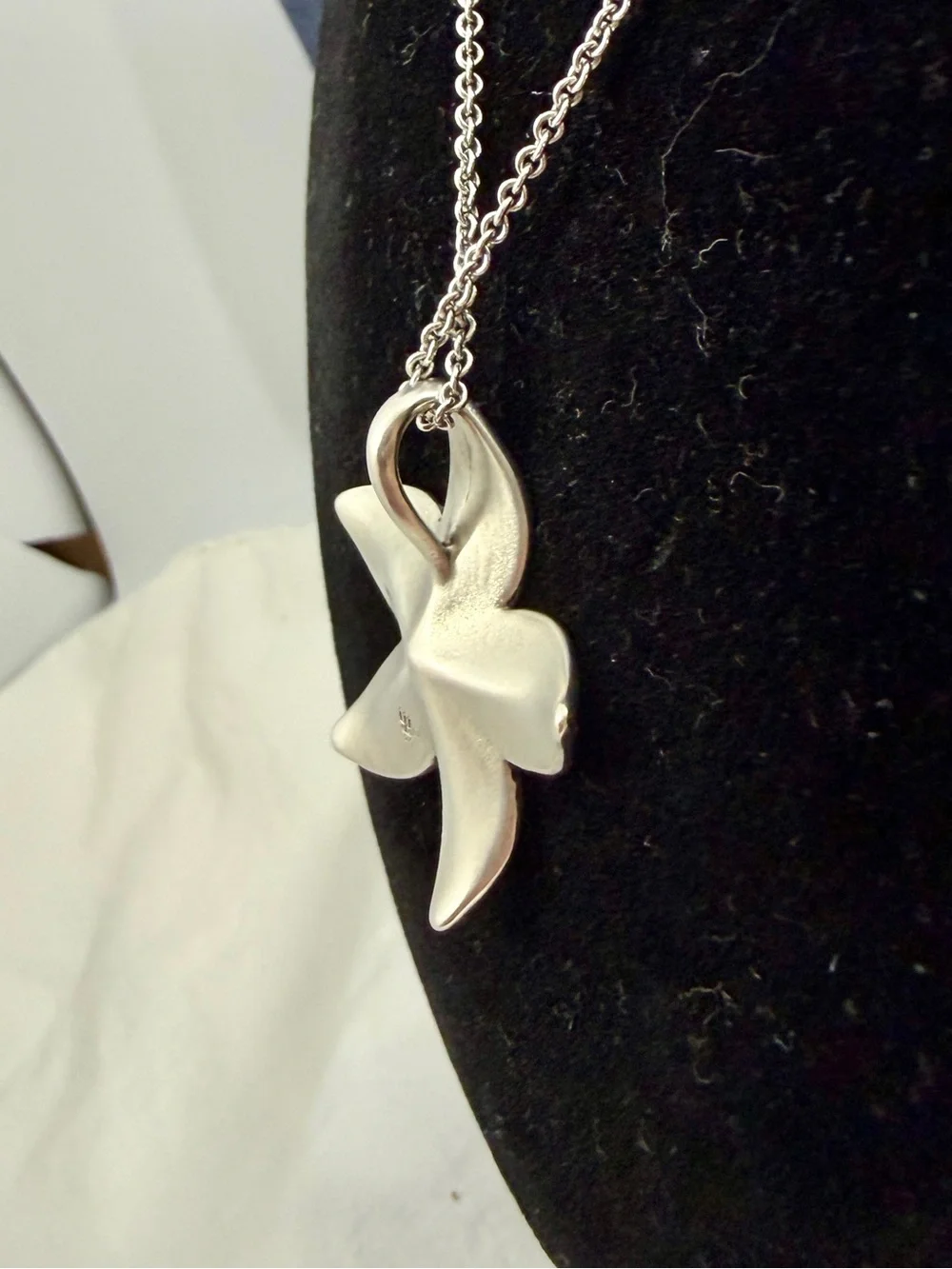 JAMES AVERY Sterling Silver Radiant Flower Blossom Lily Pendant Necklace RETIRED_6